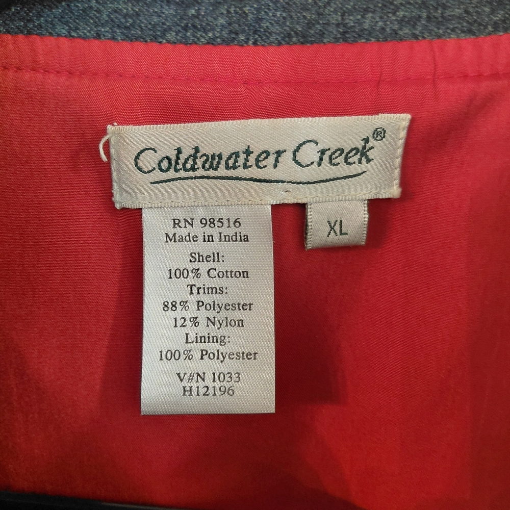 Patchwork Denim Vest - Multicolor - image 5